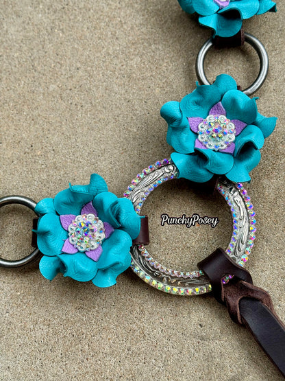 Turquoise Bling Breast Collar