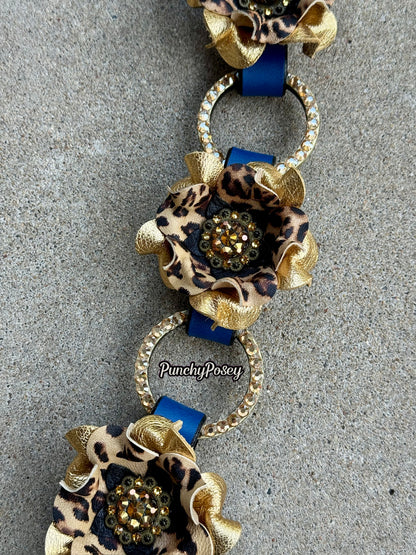 Gold Cheetah Breast Collar