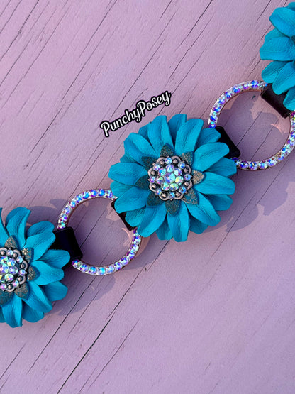 Turquoise Bling Ring Breast Collar