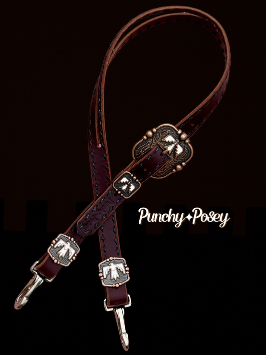 Black Glitter Thunderbird Headstall