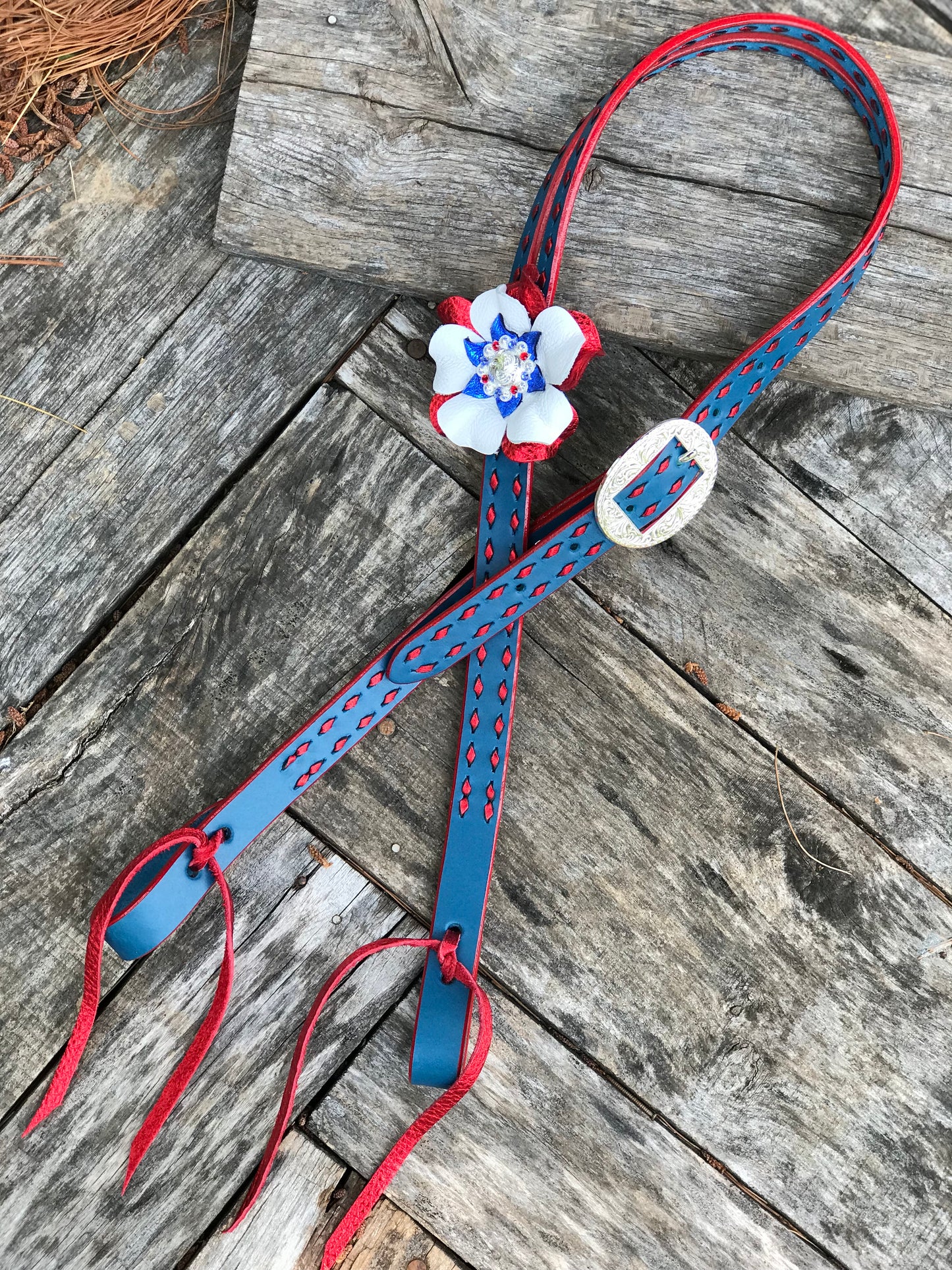 4th of July Red White and Blue Headstall