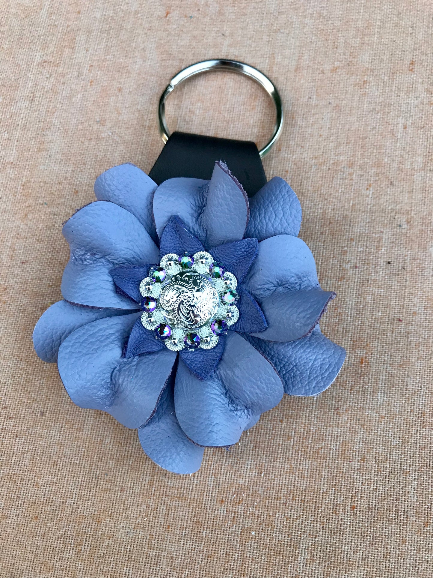 Lilac Flower Keychain