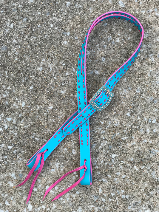 Turquoise Leather Headstall