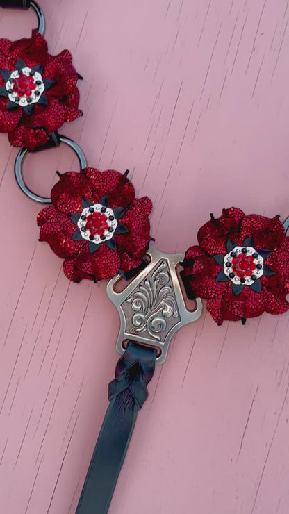Red Sparkle Ring Breast Collar