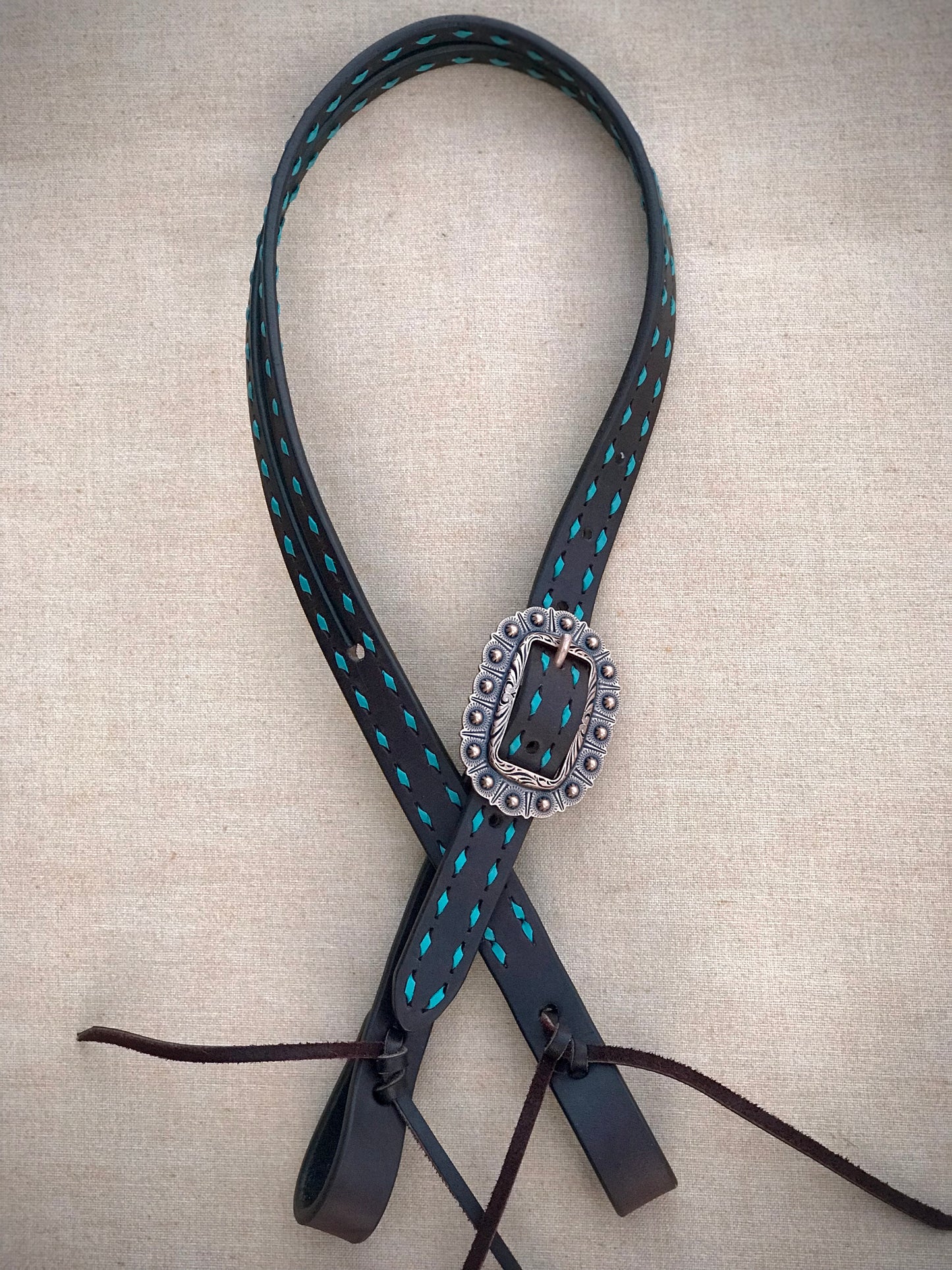 Short Cheek Buckstitch Headstall