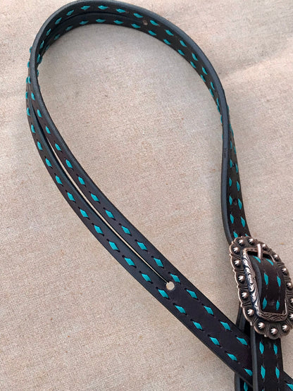 Short Cheek Buckstitch Headstall