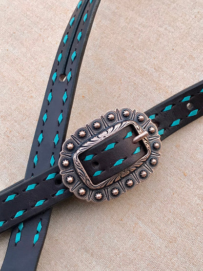 Short Cheek Buckstitch Headstall