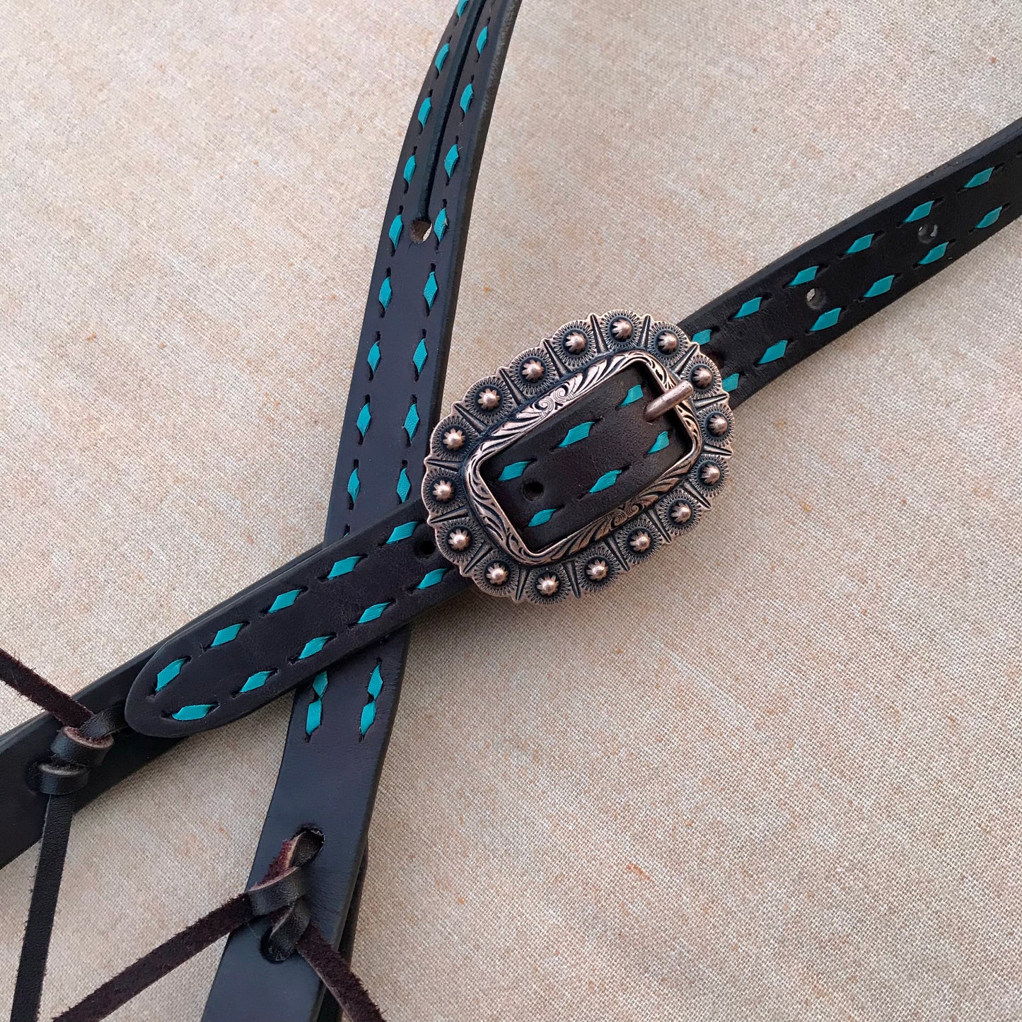 Short Cheek Buckstitch Headstall